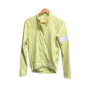 Rapha Yellow Core Long Sleeve Jersey Women's Cycling Shirt Size Medium
